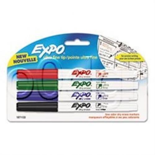 Expo low odor ultra fine tip dry erase markers 4 colors for sale