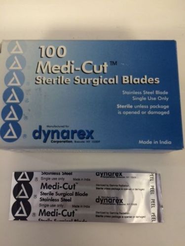Medicut blades, surgical, disposable, sterile, #12, 100/bx, 4132 for sale