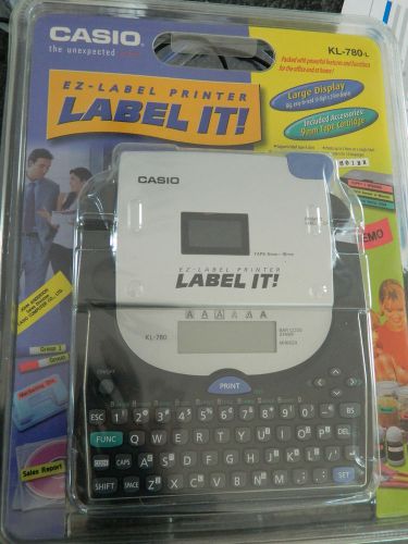 New casio label maker print barcode printer 9 mm cassette it ez spanish french for sale