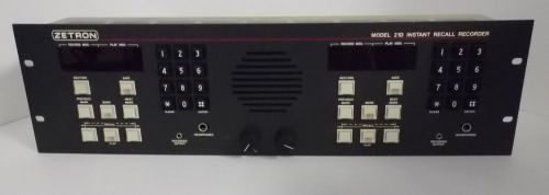 Zetron Model 21D Instant Recall Recorder 901-9116