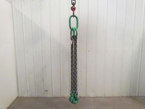 Campbell 5&#039;-1&#034; 4Leg Grade 100 1/2&#034;Lifting Rigging Chain Master Link Sling Hooks