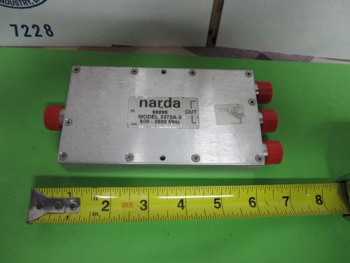NARDA 3372A-3 2.5 GHz SPLITTER ?? AS IS FREQUENCY RF MICROWAVE BIN#ZP-2
