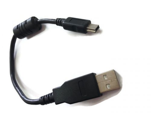 Black USB 2.0 A Male to Mini 5 Pin B Data Charging Cable Cord Adapter  Short