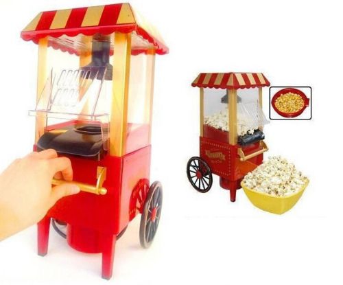 Mini Retro Carriage Popcorn Machine  220V EU plug