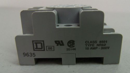BRAND NEW SQUARE D 11 PIN RELAY SOCKET CLASS 8501 TYPE NR62 10A 300V