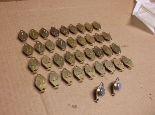 Lot Of (38) Motorola 2N4911 Gold Base/Pins Milspec/Power Transistors **NOS!**