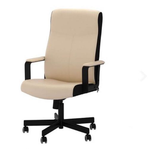 Ikea malkolm swivel chair, beige bomstad light beige for sale