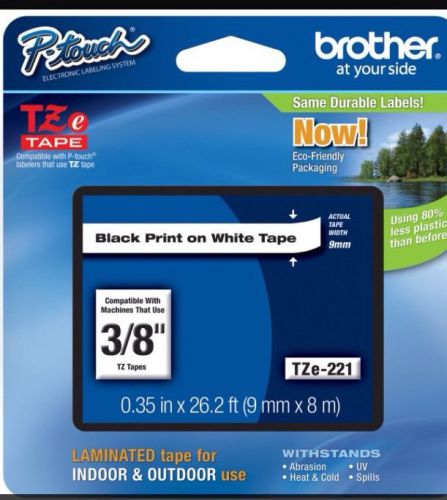 Brother P-Touch TZ-221 Label Tape TZ221 Ptouch TZe-221 PT-1880 PT-1010 PT-D200