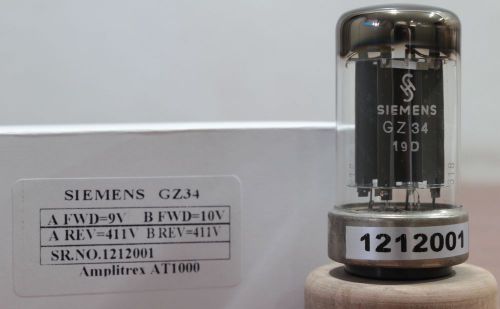 NEW NOS 1 PC. GZ34 NIB Siemens metal base RECTIFIER AUDIO TUBE #1212001