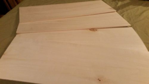 1/4&#034; x 10-11&#034; x 48 Thin White Aspen Craft Laser Wood Lumber Scroll Saw Board