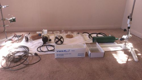 Chemistry equipment ROTAVAPOR-R set and various lab items