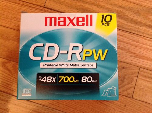Maxell CD-Rpw Printable White Matte Surface With Case