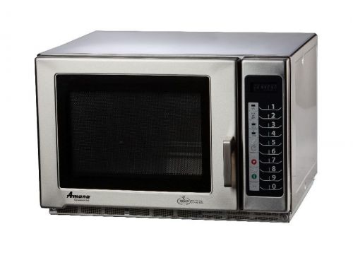 Amana 1200w stainless microwave oven 1.2 cu.ft medium volume - rfs12ts for sale