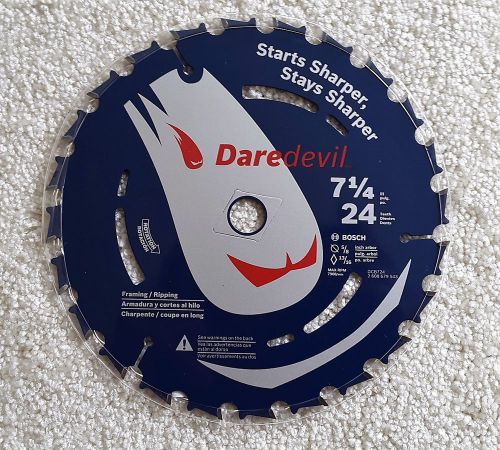 Bosch Daredevil 7 1/4&#034;  24 Tooth Saw Blades Lot of Seven