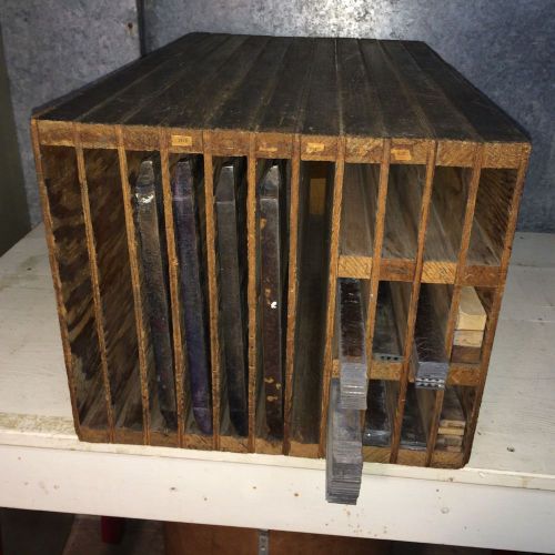 Letterpress chase and slug cabinet. for chandler &amp; price 8 x 12 chases for sale