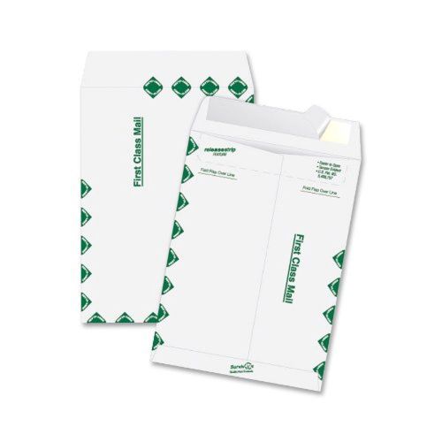 Quality Park Tyvek Open End First-Class 9 x 12 Inch White Envelopes 100 Count...