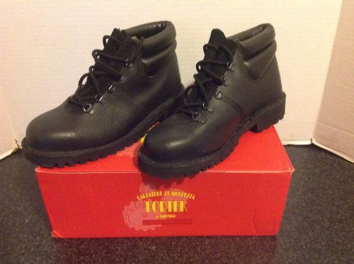 Calzature italian military surplus steel toed work boots size 7 reg for sale