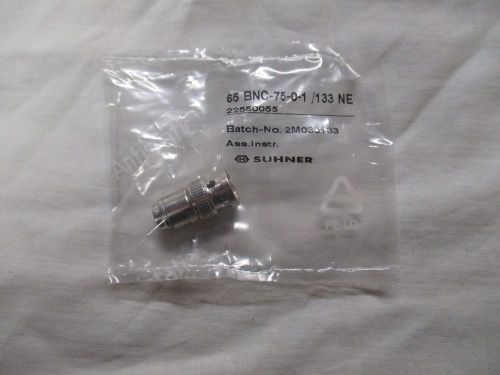 Huber and suhner bnc 75 ohm load ,plug (male) 2 peices per lot for sale