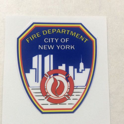New York Fire Department Collectors Exterior applied Decal 4&#034;
