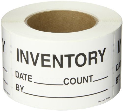 Tape Logic DL3241 Instructions Label, Legend &#034;Inventory - Date - Count - By&#034;, 5&#034;