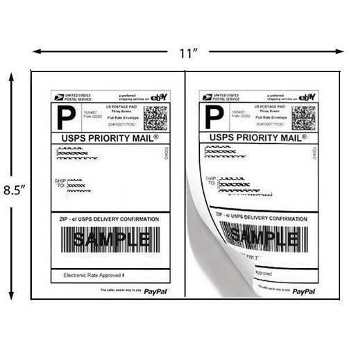 26 ebay, paypal, usps click-n-ship, ups 2 per sheet shipping labels (as 5126) for sale