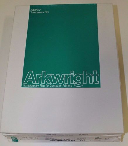 Set of (5) Arkwright Transparency Laser Clear Film 364-02-01 50 Sheets 8.5x11