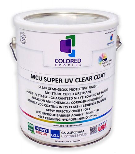 Mcu super uv clear coat to protect epoxies permanently against yellowing,fading for sale