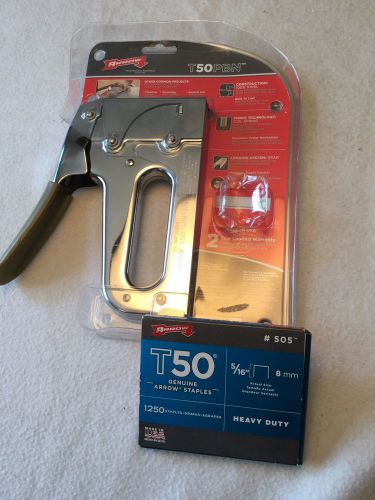Arrow Insulation And Upholstery Stapler With Extra Staples, New, In Plastic,