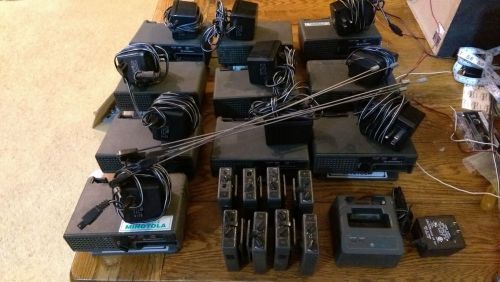 Lot (Multiple) Motorola Minitor II Pagers, Base Units/Chargers, Antennas