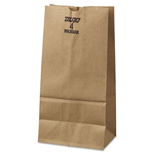 4# Paper Bag, 50lb Kraft, Brown, 5 x 3 1/3 x 9 3/4, 500/Pack