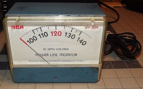 RCA POWER-LINE MONITOR WV-120A AC (RMS) VOLTAGE, MADE IN U.S.A.