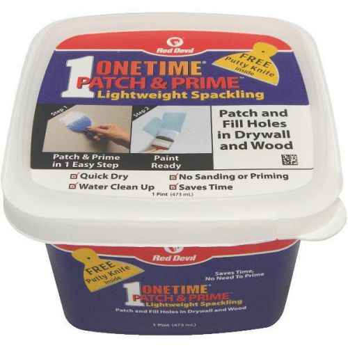 12 Pack Pint Onetime Patch &amp; Prime Spackling by Red Devil 0540