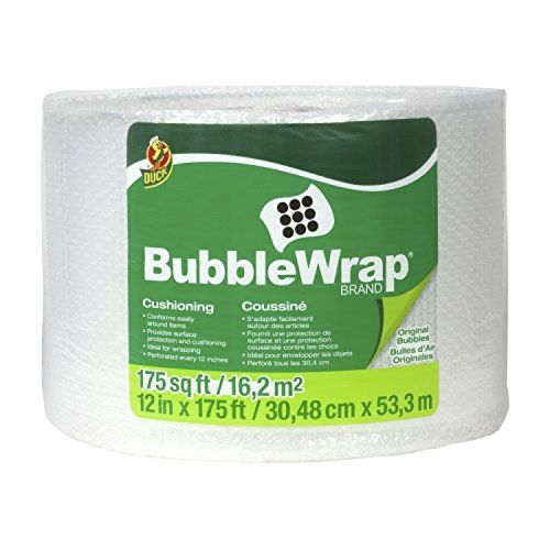 Duck Brand Bubble Wrap Original Cushioning, 12-Inches x 175-Feet, Single Roll (1