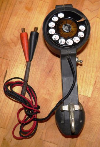 Vintage Mid-Century BECO TELCO Lineman&#039;s Rotary Test Butt Set - Nice Condition!