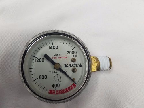 Co2 pressure gauge 2000 psi - xacta hl2d-2000b replacement gauge - brand new for sale