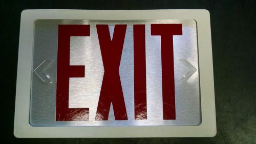 LIGHTALARMS EXIT SIGN REPLACEMENT     FRAME,STENCIL,LENS   WH-RED-ALUMINUM