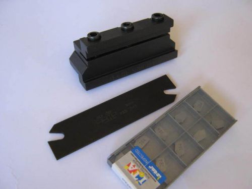 ISCAR Cut-Off Blade Tool Block SGTBN 20-5 ( 10 pcs inserts) , Blade SGIH 26-3