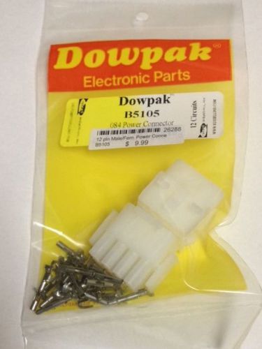 12-pin Male/Female Power Connectors - .084 - Dowpak B5105