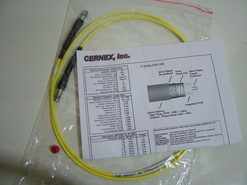 CERNEX  DC - 40GHz RF Microwave Cable CKM-KMK501-60   length : 150cm  NEW  K Con