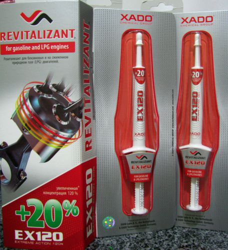 XADO EX120  Revitalizant Gel for gasoline,LPG engines 2 syringe =2x8 ml
