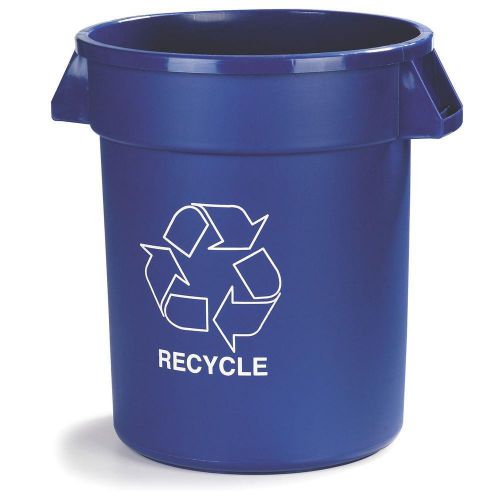 Carlisle 20 gal. blue imprinted recycle trash can (6 pack) for sale