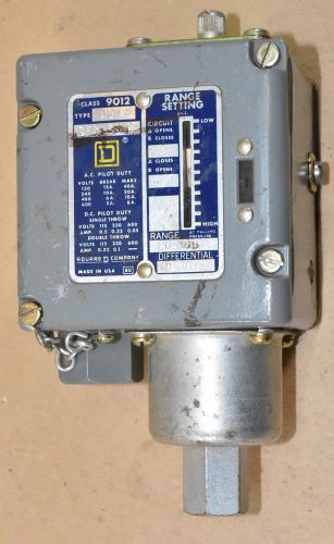 Square D 9012-ACW8 Industrial Pressure Switch, 20-180 PSI, 10-30# Differential