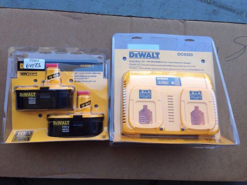DeWalt Battery Charger And 18V Battery Pack X2