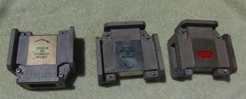 LOT OF 3 WAVEGUIDE ISOLATORS, 6 GHZ, FERROCOM  609, FROM MICROWAVE RADIOS, WR137