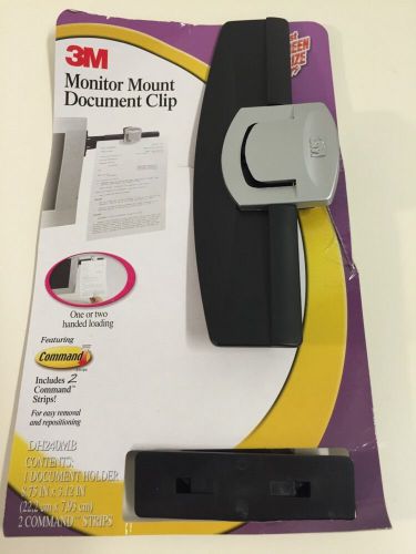 3M Monitor Mount Document Clip, Black - Missing Command Strips