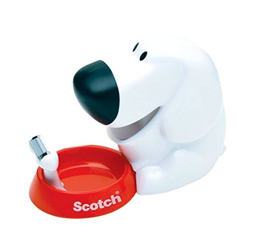Scotch Dog Tape Dispenser with Scotch Magic Tape, 3/4 x 350 Inches, 1 Roll, 1 Di