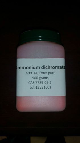Ammonium dichromate, &lt;99%, Extra pure, 500 gm