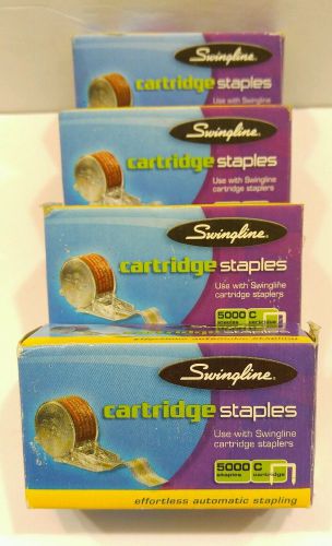 Lot of 4 Swingline Cartridge Staples #50050 - 5000 Staples For Electric Stapler