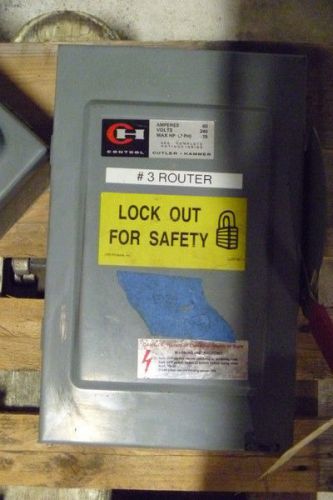 Safety Switch - Disconnect, Cutler Hammer, 60A, 240V