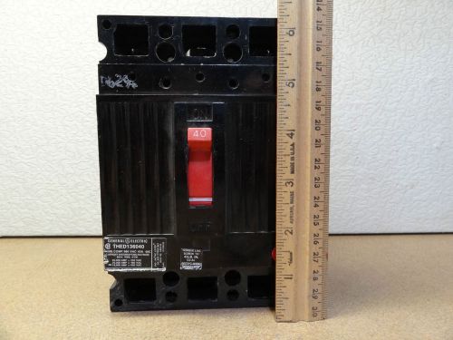 General Electric THED136040 Circuit Breaker 3 POLE / 40A / 600V